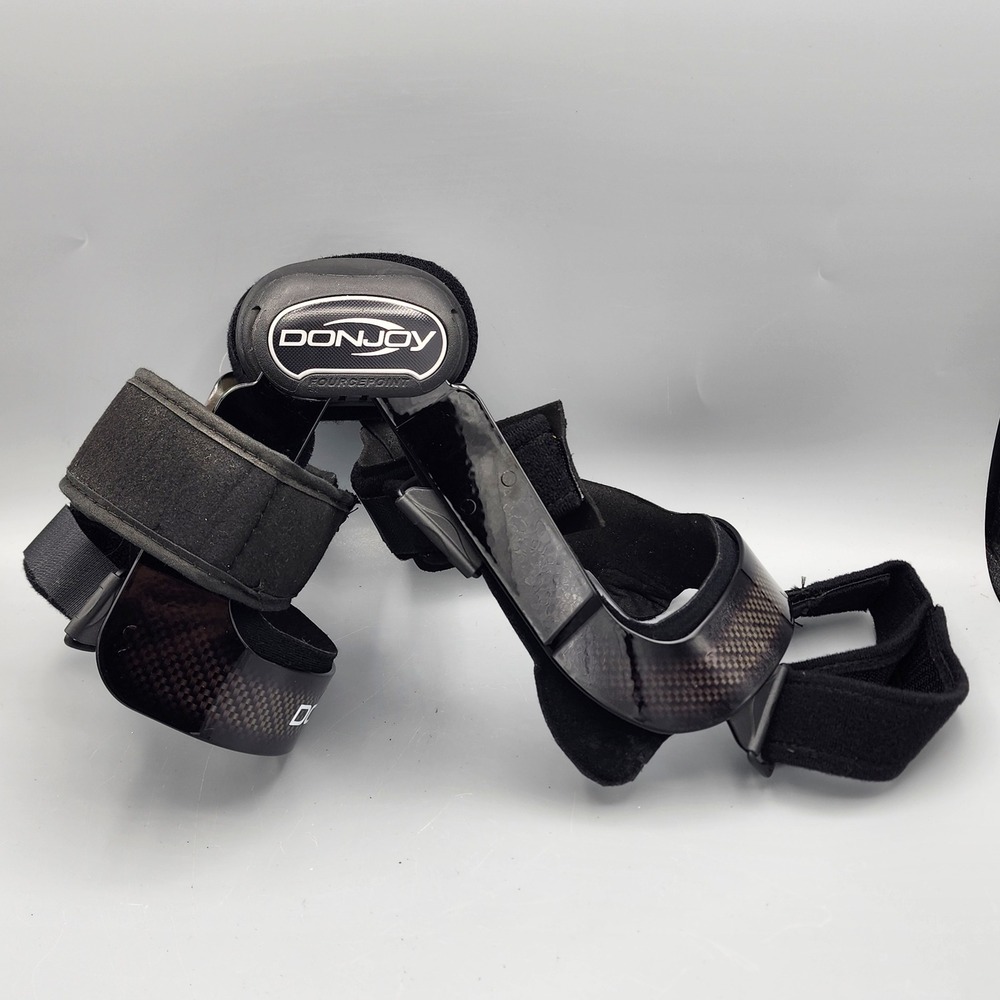 DonJoy Knee Brace Unisex Black FourcePoint ACL Support Carbon Fiber 052920